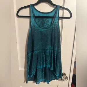 We The Free Turquouise Tank Top Size Small